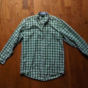 Gap Boys  XL gingham long sleeve button down shirt